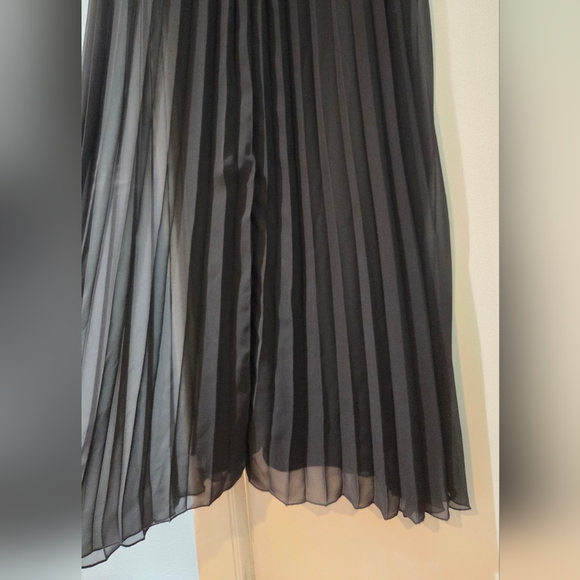 Women's Bisou Bisou Black Pleated Maxi Dress Size 16 - Picture 11 of 15